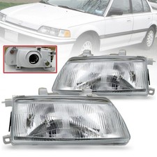 Head Lamp Light Clear Lens Pair For Honda Civic Ed Dx Sedan 1989 1990 1991 Head Lamp Light Clear Lens Pair For Honda Civic Ed Dx Sedan 1989 1990 1991