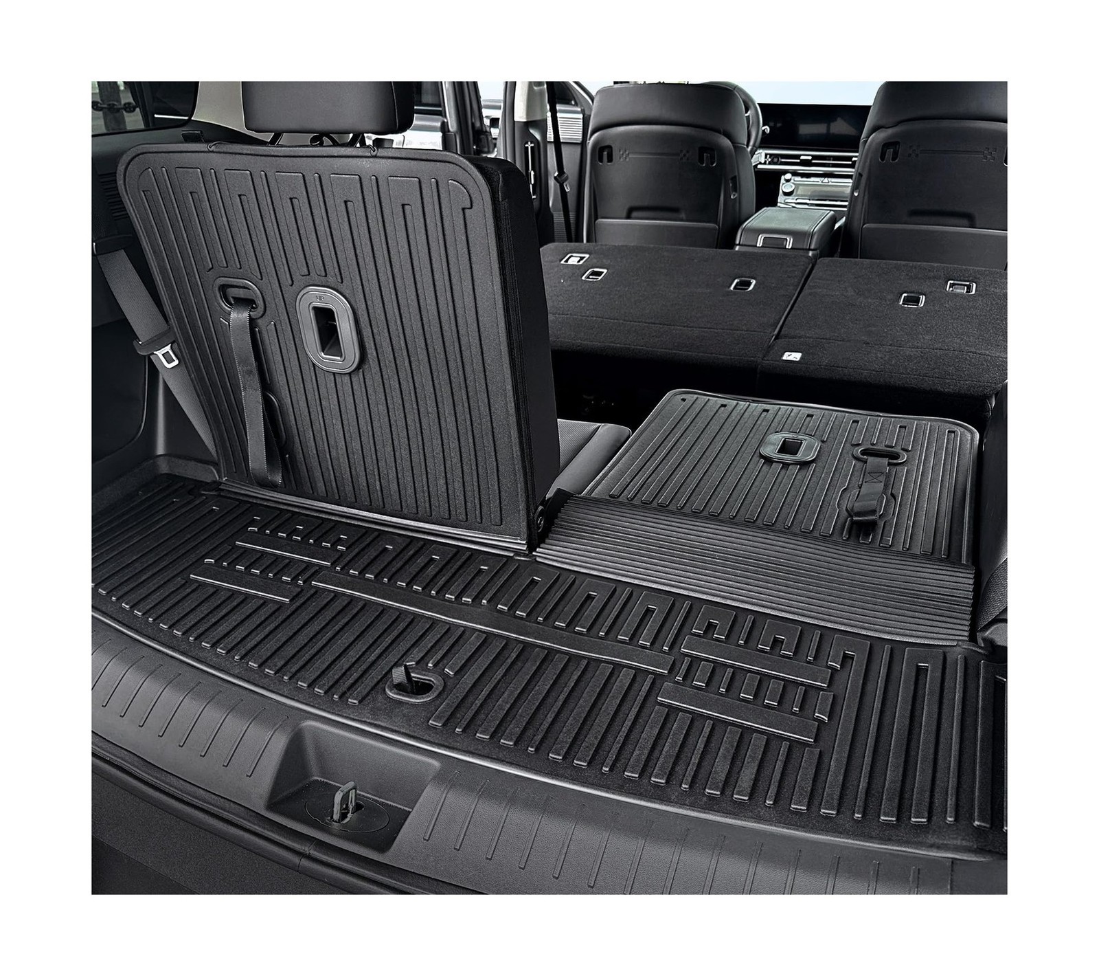 Floor Mats for 2024 2025 2026 Hyundai Santa Fe 6-Seat/7-Seat (Fit Hybrid and ...