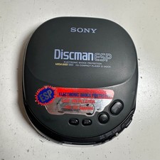 Vintage Sony Walkman Discman ESP D-242CK Black Mega Bass Portable CD Player
