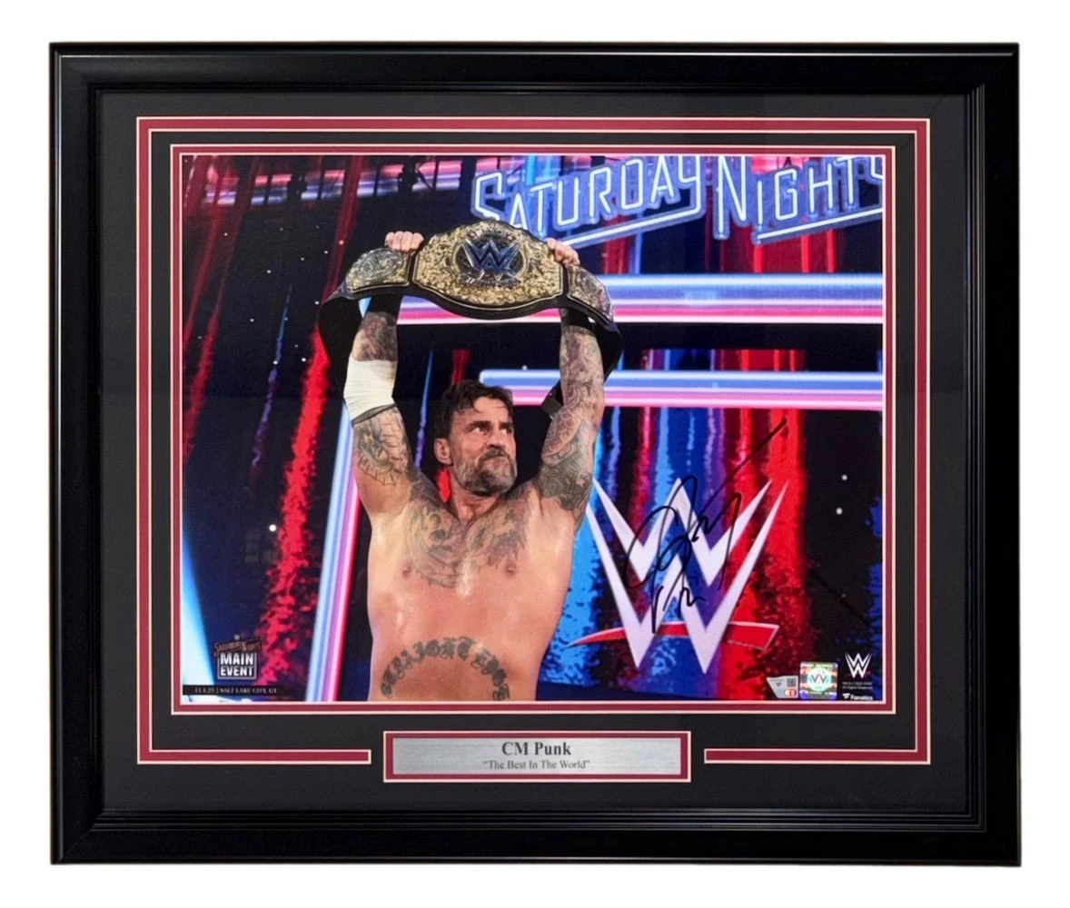 CM Punk WWE Wrestling Original Autographed Items for sale | eBay