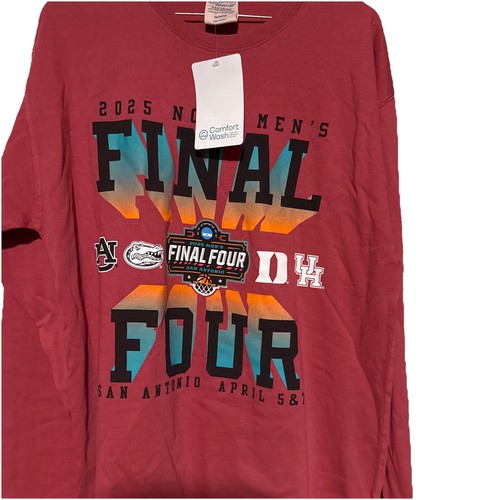 2025 Final Four Basketball San Antonio March Madness 4 Teams Logos Shirt Size M - Picture 2 of 5