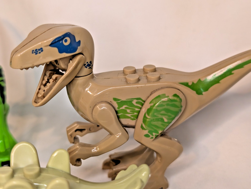 ZURU MAX Dinosaurs Raptor Force Stegosaurus T-Rex Raptor Minifig-Size Building - Afbeelding 3 van 6