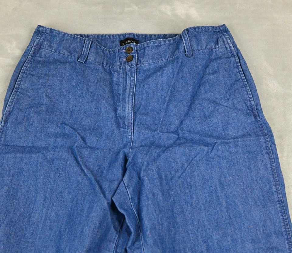 Talbots Jeans Womens 12 (32x28) New England Chino Blue Denim - Image 4 of 4
