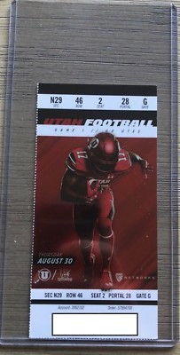 2018 Utah Utes Football Official Mint Ticket Stub - pick any game!