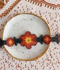 Mexican, Floral Jewelry, Floral Beaded Necklace Set, Huichol Jewelry — photo 5