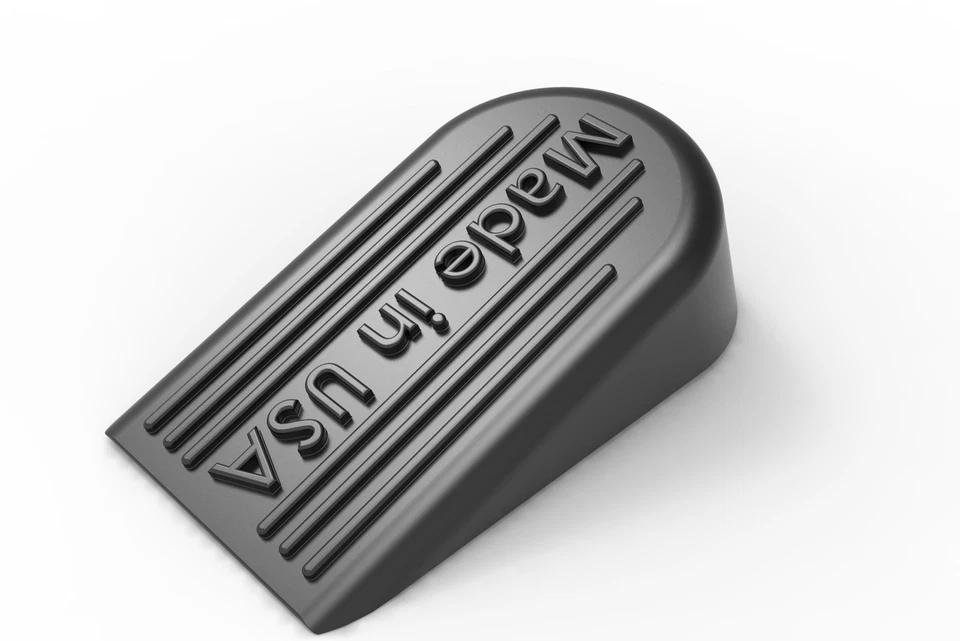 Rolhas de porta de borracha para parte inferior da porta feitas nos EUA - Cunha de batente de porta para carpe - Imagem 2 de 4