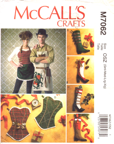 McCall's 7062 ~ Delantales y Medias - Corsé y Pulpo Carniceros Delantales ~ Steampunk - Imagen 1 de 8