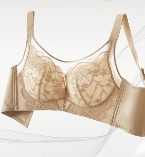 Damen Volldeckender BH Kabellos Mesh Nahtlos Dünn Übergröße Unterwäsche 51281 - Bild 25 von 29