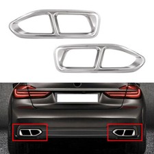 Tail Muffler Exhaust Pipe Output Cover For BMW 7 Series G11 G12 2016-2018 Chrome