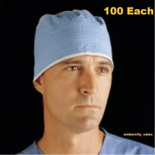 Easy-Tie Surgeon’s Cap, Blue (Box of 100) Cardinal Health