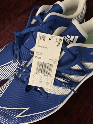 Adidas Afterburner 7 Royal Blue White Baseball Cleats Size 11 FV9391 adidas adizero Afterburner 7 Baseball Cleats Royal Blue  main image 4