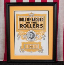Vintage Antique Roll Me Around on the Rollers Sheet Music Roller Skating Cover