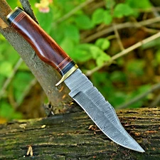10” Damascus Steel Fixed Blade Hunting Knife Tactical - Viking Trench Bowie