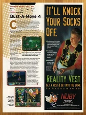 1998 Nuby Reality Vest Playstation 1 PS1 Vintage Print Ad/Poster Promo Art 90s