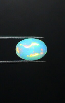 Opal Gemstone, Oval Opal Cabochon, Loose Ethiopian Opal, Natural Opal 13x9 MM