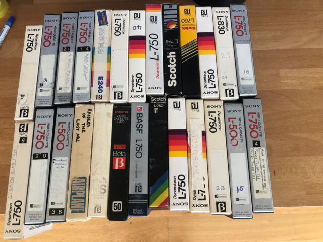 26 x Used Blank Betamax Video Tapes