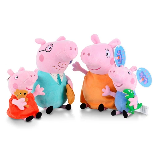 4pcs Peppa Pig Peppa Wutz Familie Plüschtiere Plüsch Plush Set Puppe Spielzeug - Bild 2 von 7
