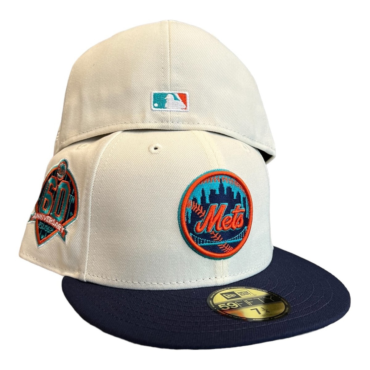 New Era New York Mets 59FIFTY Fitted Hat Cap 60th Anniversary Side