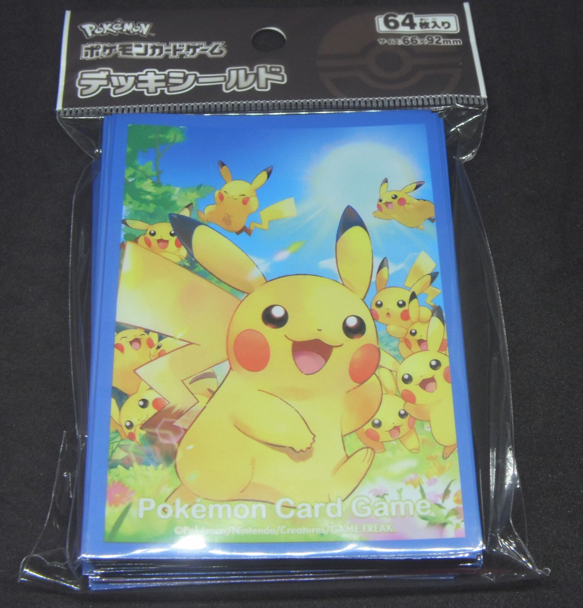 Japan Pokemon Center Pikachu Large Gathering Card Sleeves (64 pcs) Japan Pokemon Center Pikachu Large Gathering Card Sleeves (64 pcs)