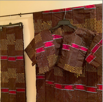 Nigerian - Vintage children's Three-piece ''Up and Down''  traiditional so-oke,