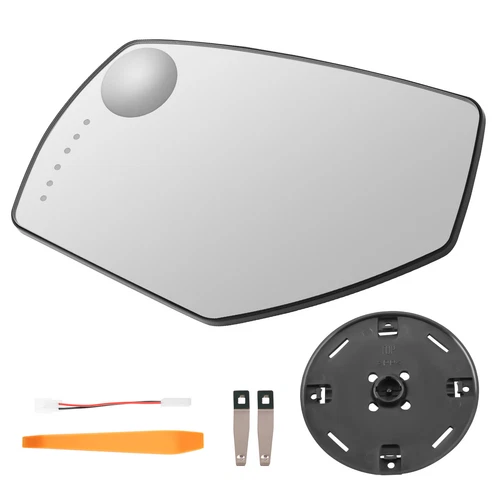 Driver Side Mirror Glass Heated With Signal For Silverado Sierra 2014 -2018
