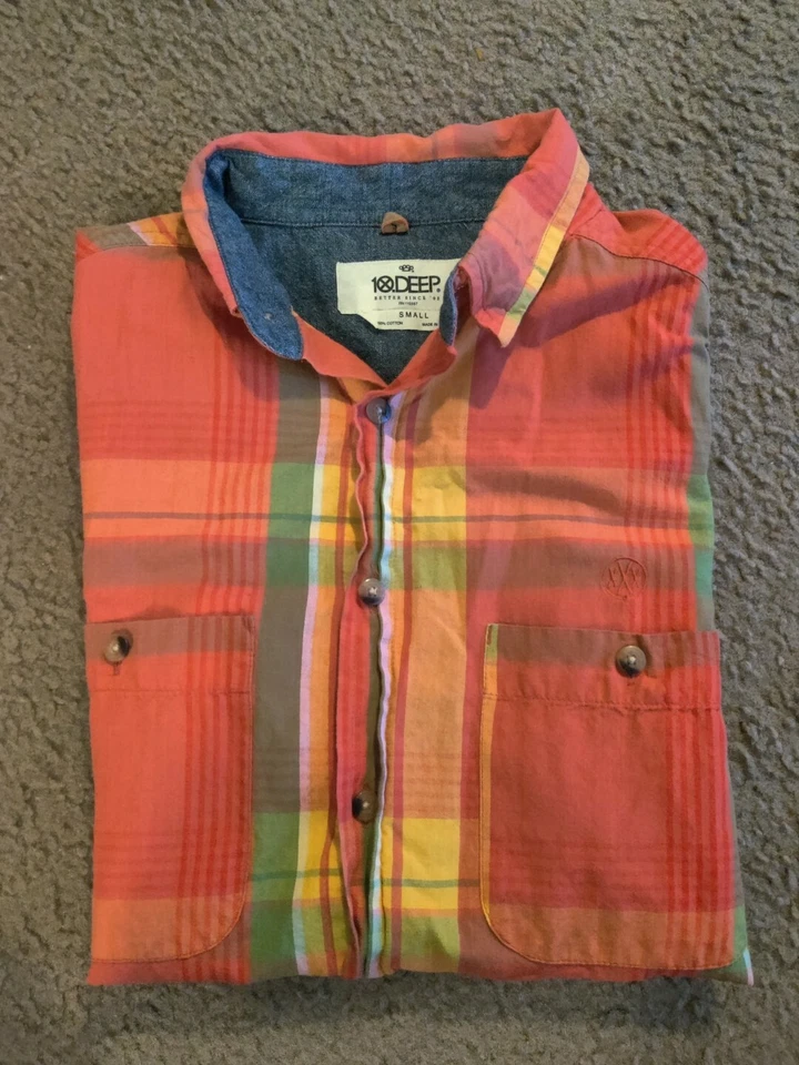 10 DEEP Mens Button Down Shirt Size Small, Multicolor - Image 4 of 4