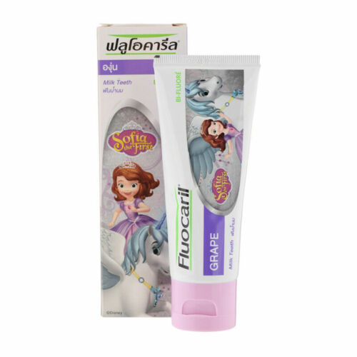 Fluocaril Kids Toothpaste Milk Teeth 0-2 Years Sofia The First Grape 65g - Picture 1 of 2