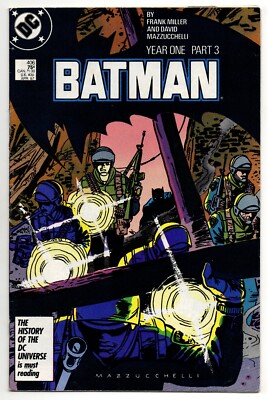 Batman Vol 1 No 406 Apr 1987 (VFN) (8.0) DC, Copper Age, Batman Year One Part 3