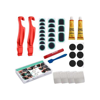 Maifede Fahrrad Reifen Reparatur Set XXL 30+ Teile Pannenset