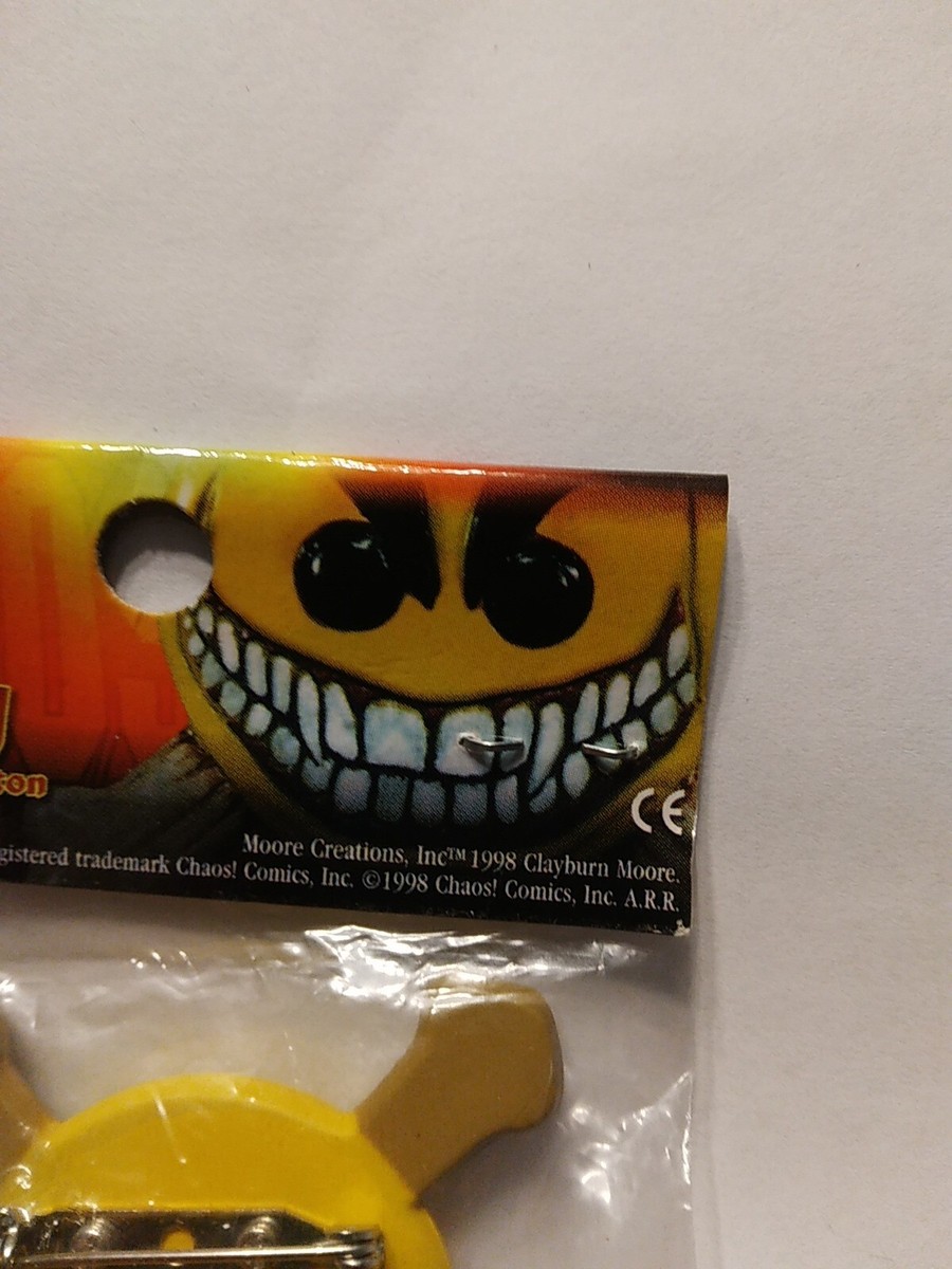1998 MISB Smiley The Psychotic Button, Chaos! Comics, from Evil