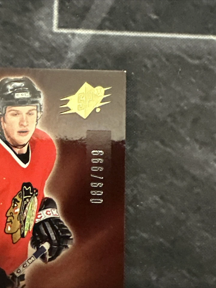 2005-06 SPx SPxcitement Rookies XR-BS Brent Seabrook Chicago Blackhawks - Image 2 of 3