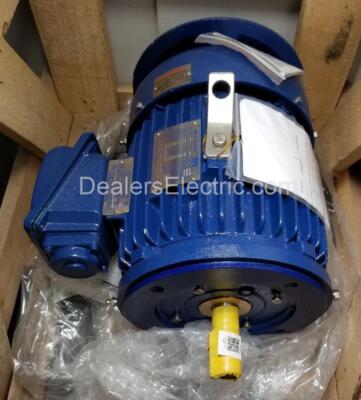 TECO 1.5 HP 1200 RPM TEFC 460V 182TC IEEE 841, FOOTLESS 3 PHASE