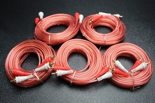 5 PCS 17 FT RCA WIRE AUDIOPIPE 2 CHANNEL CAR HOME AUDIO INTERCONNECT BMS-17
