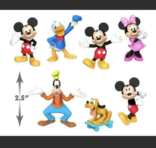 New Disney Junior Mickey Mouse Collectible 7 Figure Set, Kids Toys for Ages 3+ - Picture 2 of 5