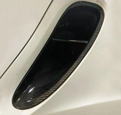 Par de molduras de ventilación de aire de admisión lateral de fibra de carbono para 981 Cayman Boxster 2013-2016 - Imagen 5 de 7