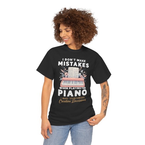 Camiseta I Don't Make Mistakes When Playing The Piano - Camiseta de pianista con teclado - Imagen 8 de 53