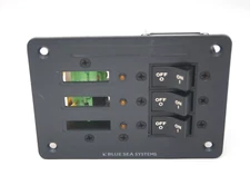 Blue Sea Systems 8675 Power Distribution 3 Position Accessory Panel 15A (12/24V)