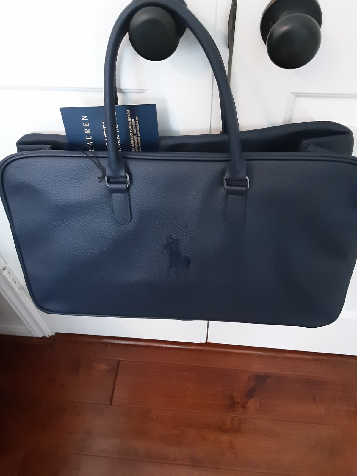 Polo Sport Ralph Lauren Navy Blue Fragrances Bag Purse Tote Pouch Travel NEW