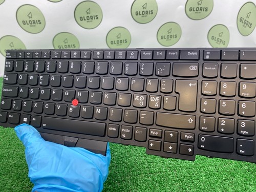 Teclado QWERTY retroiluminado nórdico usado genuino Lenovo Thinkpad P53 01YP639 - Imagen 4 de 7