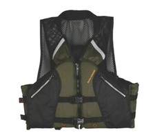 Stearns Adult Size Large Life Jacket Fishing Vest Collared Angler Floatation aid