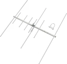 Dual-Band 9.5/11.5dBi Yagi Antenna for VHF/UHF - 100W Power, 8 Element Beam