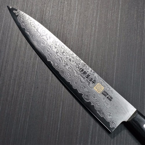 Japanese SETO ISEYA 33L Nickel Damascus VG10 Petty Utility Knife 150mm Japan G-2 - Bild 4 von 6