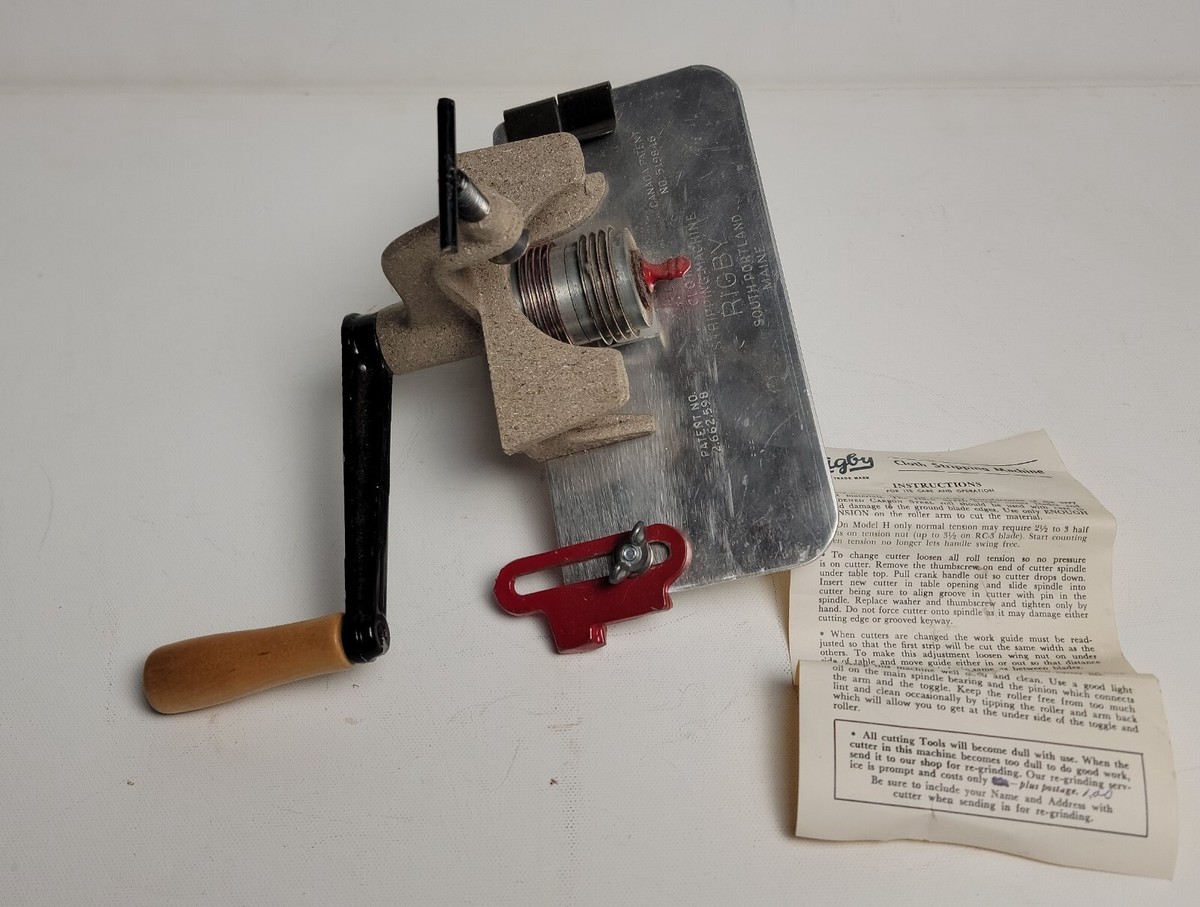 Vintage Rigby Cloth Stripping Machine Craft Hobby Tool with Vintage Rigby Cloth Stripping Machine Craft Hobby Tool with