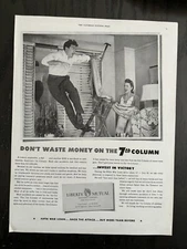 Liberty Mutual Insurance Company Fifth War Loan Invest in Victory VTG Print Ad