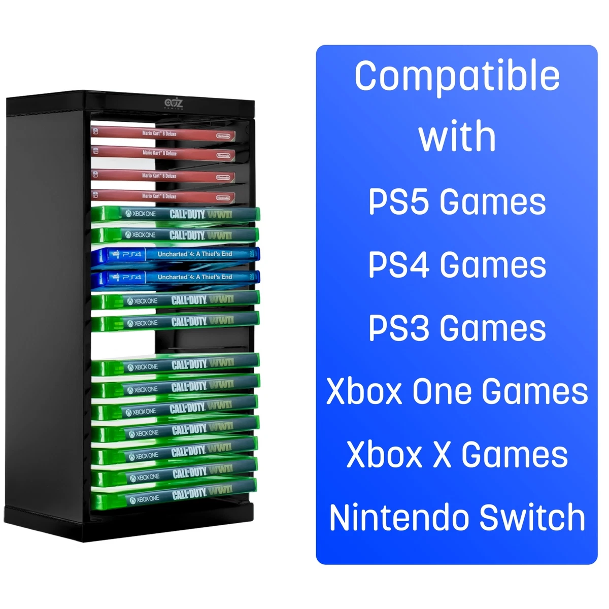 Nintendo switch best sale game storage tower
