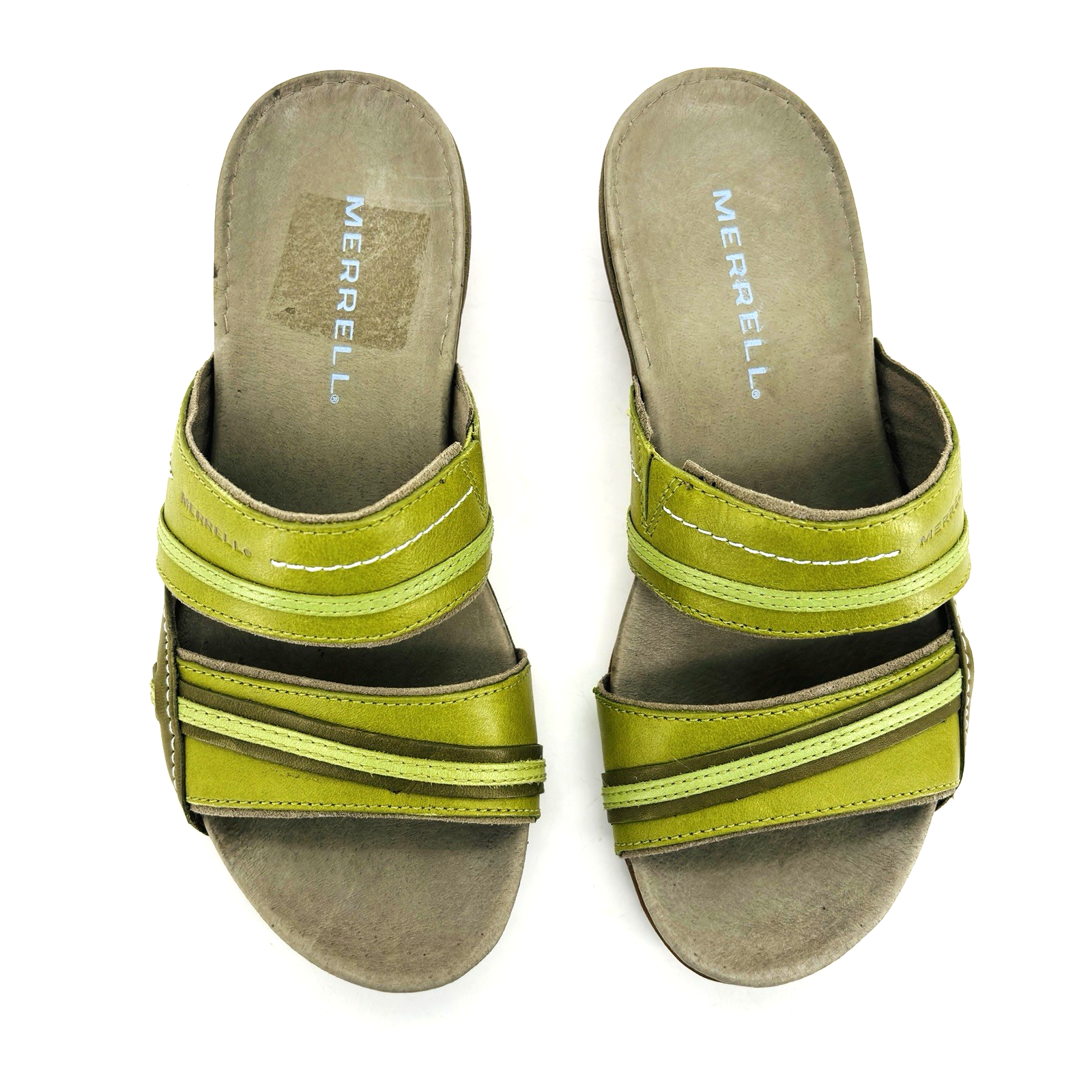 Scarpe sandali estivi donna 6 Merrell Piccolo Leap Frog in pelle verde J42044