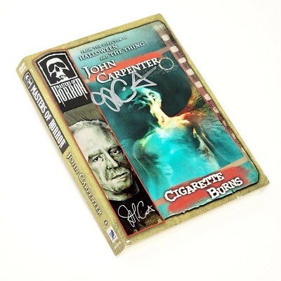 cast of masters of horror john carpenter's cigarette burns John Carpenter Autograph Masters of Horror DVD Cigarette Burns Horror  Signature