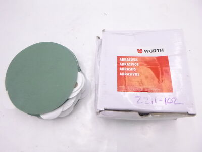 100Pack Wurth 5'' Emerald PSA Abrasive Sanding Discs 8506342250 500G No Hole Film