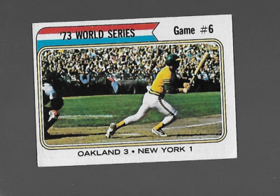 1974  Reggie Jackson, Topps, 6th Game of the 73 World Series