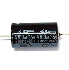 5pc Electrolytic Capacitor GHA 4700uF 35V 105℃ 2000hrs φ18x33mm Axial RoHS SC
